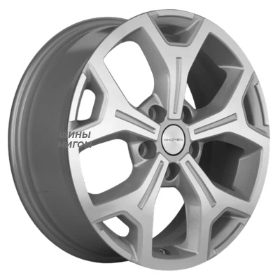 Khomen Wheels 6.5x17/5x108 ET33 D60.1 KHW1710 (Chery Tiggo 7pro) F-Silver-FP
